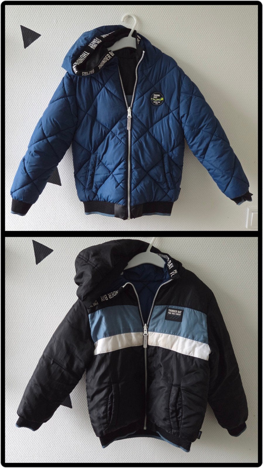 Reversible winterjas van WE mt 122/128, Ophalen of Verzenden