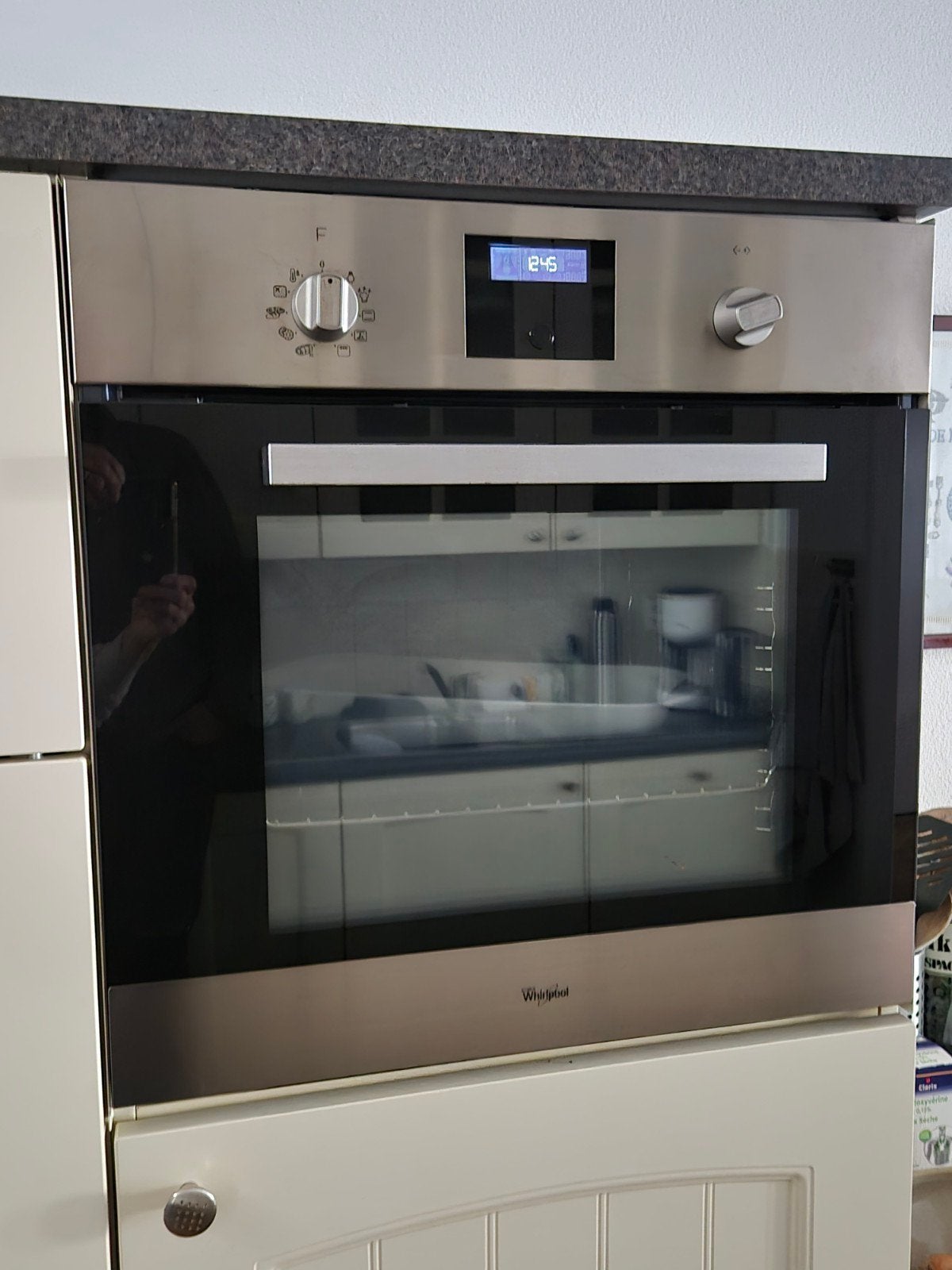 Whirlpool inbouw combi-hetelucht oven RVS, Witgoed en Apparatuur, Ophalen, Whirlpool, Hete lucht, Inbouw