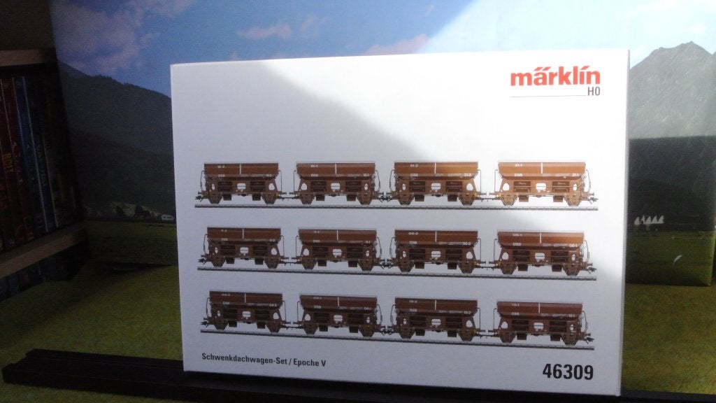 Marklin 46309 Set zwenkdakwagens, Wisselstroom, Treinset, Nieuw, Ophalen of Verzenden