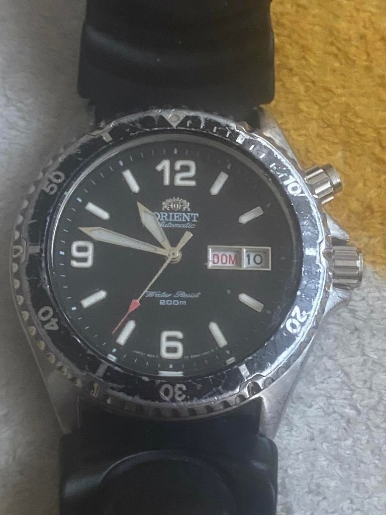 Orient mako duikhorloge, Ophalen of Verzenden, Zo goed als nieuw, Staal, Overige merken