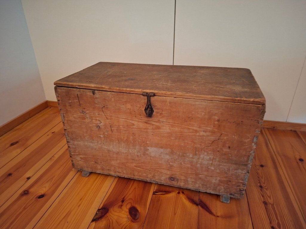 oude houten kist, Ophalen, Minder dan 50 cm, Gebruikt, 50 tot 100 cm