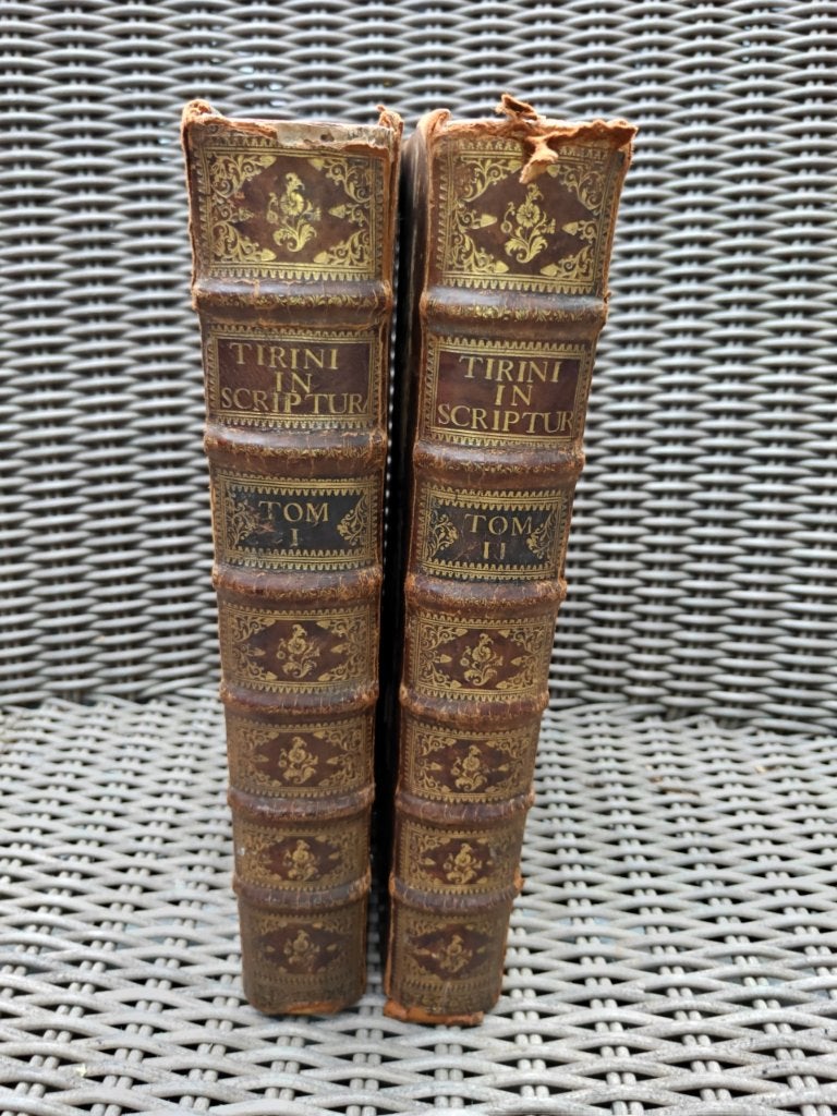 Commentarius in Sacram Scripturam - Tirinus (1719), Antiek en Kunst, Ophalen of Verzenden, R.P. Jacobus Tirinus (Jacques Tirin, 1580–1636)