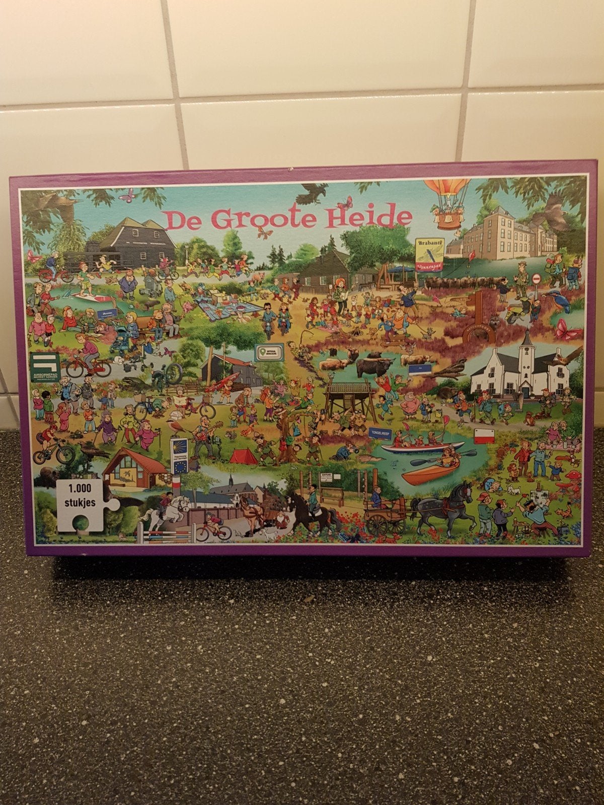 de groote heide 1000 stukjes, Ophalen, 500 t/m 1500 stukjes, Zo goed als nieuw