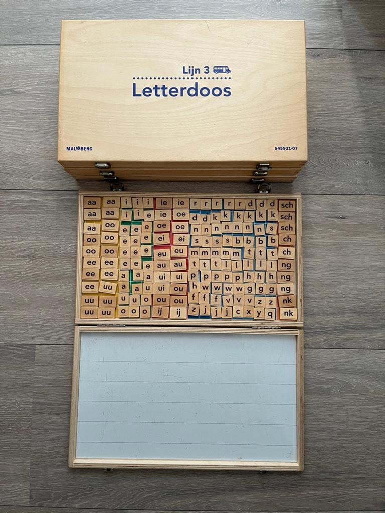 Letterdoos Lijn 3 educatief spel, Ophalen of Verzenden, Zo goed als nieuw, Overige niveaus, Nederlands