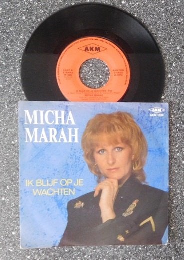 Micha Marah - ik blijf op je wachten (vanaf € 1,50), Cd's en Dvd's, Ophalen of Verzenden, Zo goed als nieuw, 7 inch, Levenslied of Smartlap