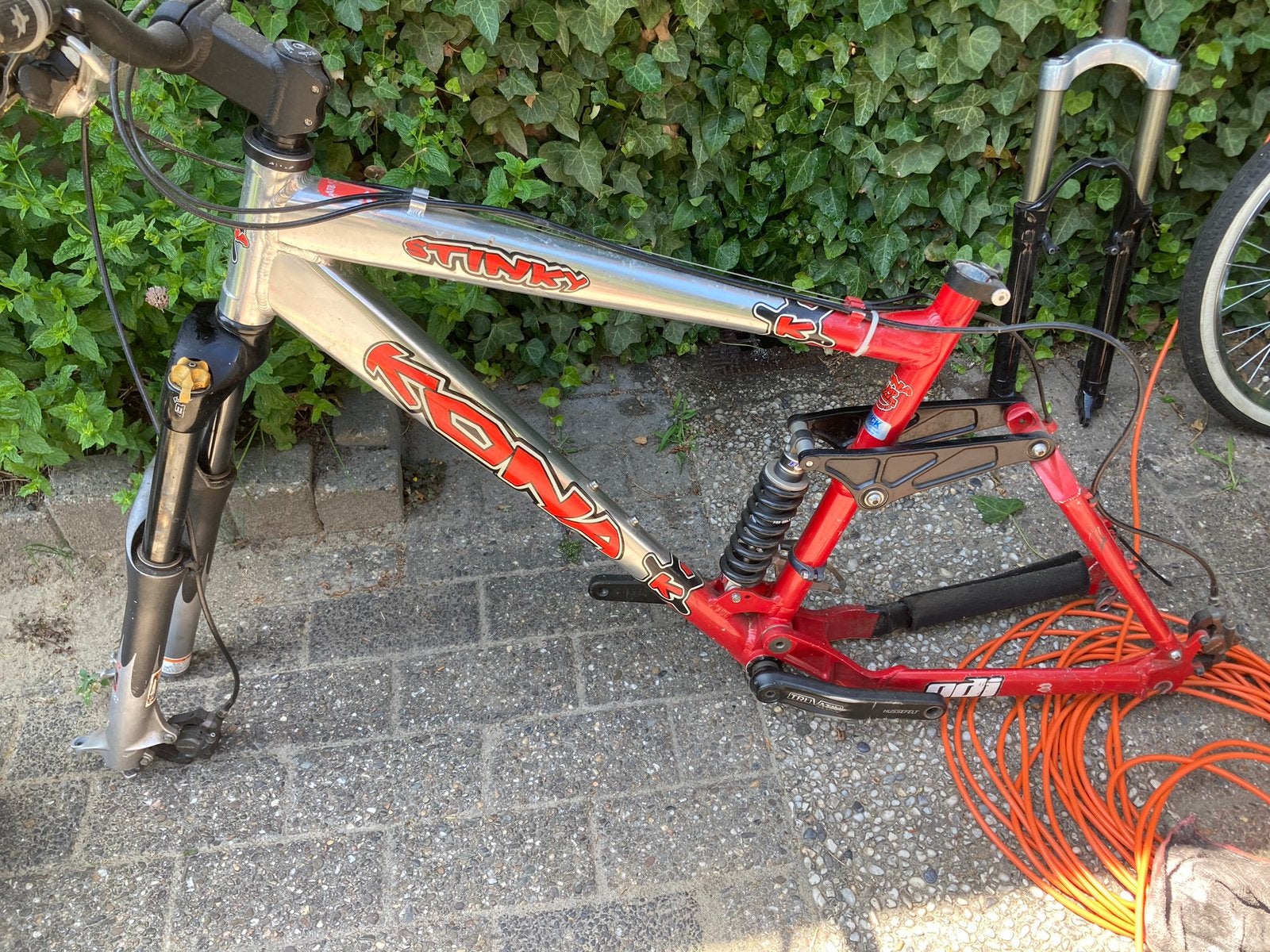 Kona Stinky frame en vork, Fietsen en Brommers, Fietsen | Mountainbikes en ATB, Gebruikt, Fully, 53 tot 57 cm, Ophalen
