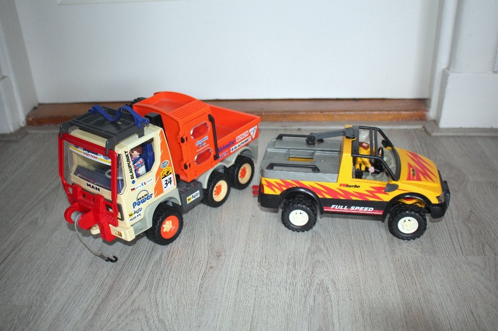 2 MOOIE PLYAMOBIL  WAGENS..TRUCK PICK UP, Ophalen of Verzenden, Zo goed als nieuw, Voertuig