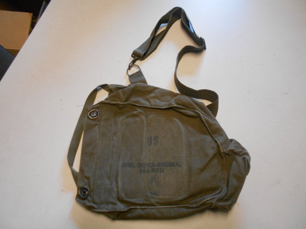 Gasmasker tas US Pouch US effen groen, Ophalen of Verzenden, Landmacht, Amerika, Overige typen