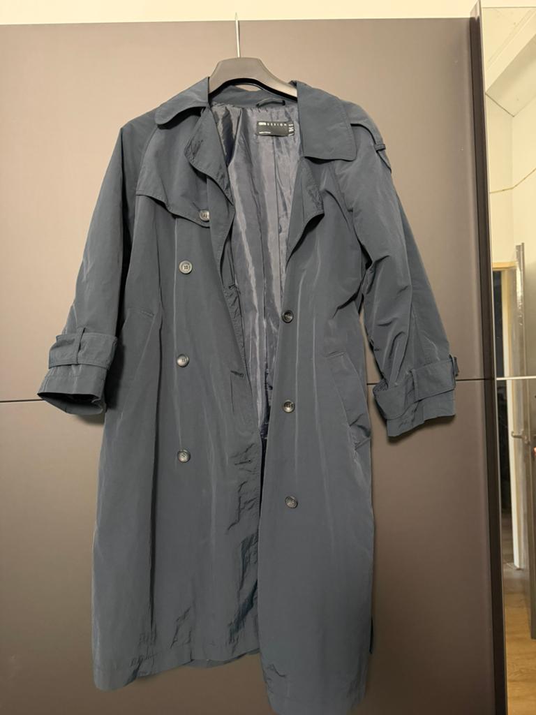 Asos trench coat marine, Blauw, Ophalen of Verzenden, Jasje, Maat 36 (S)