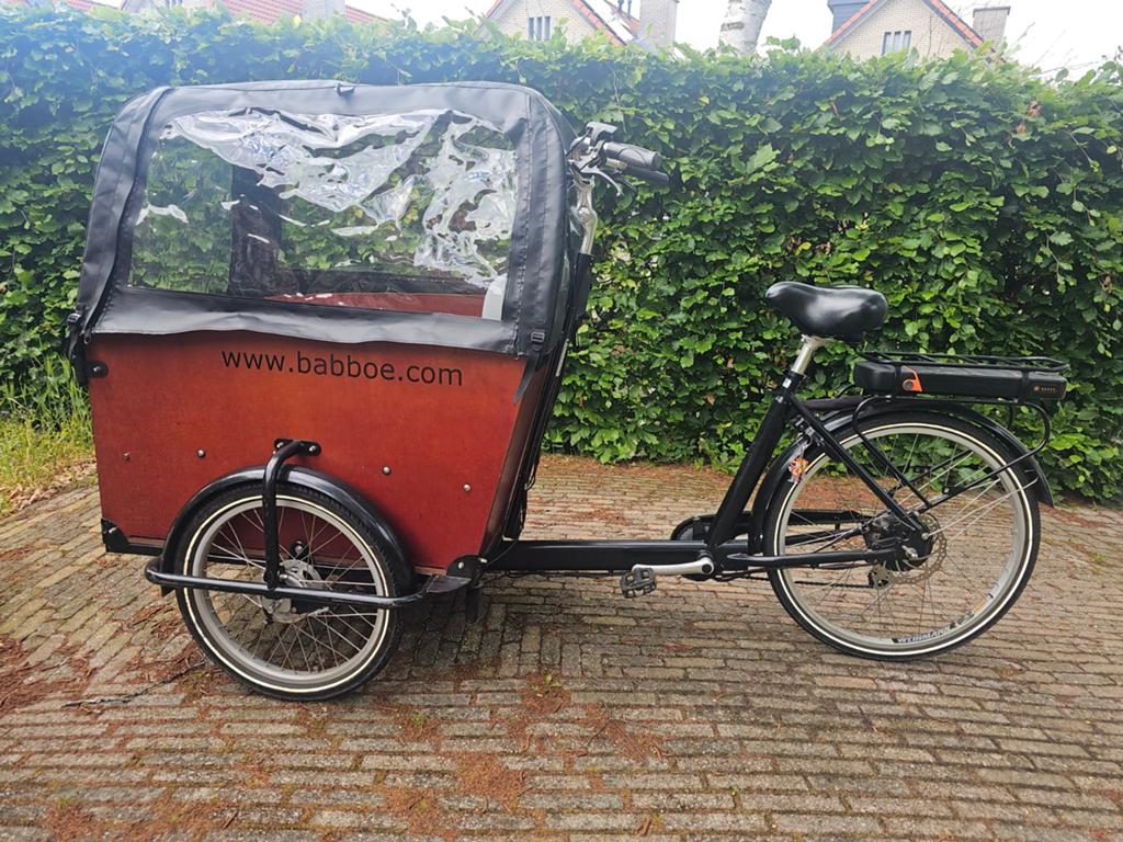 Babboe Big electrische bakfiets, Fietsen en Brommers, Fietsen | Bakfietsen, Gebruikt, 4 kinderen of meer, Ophalen
