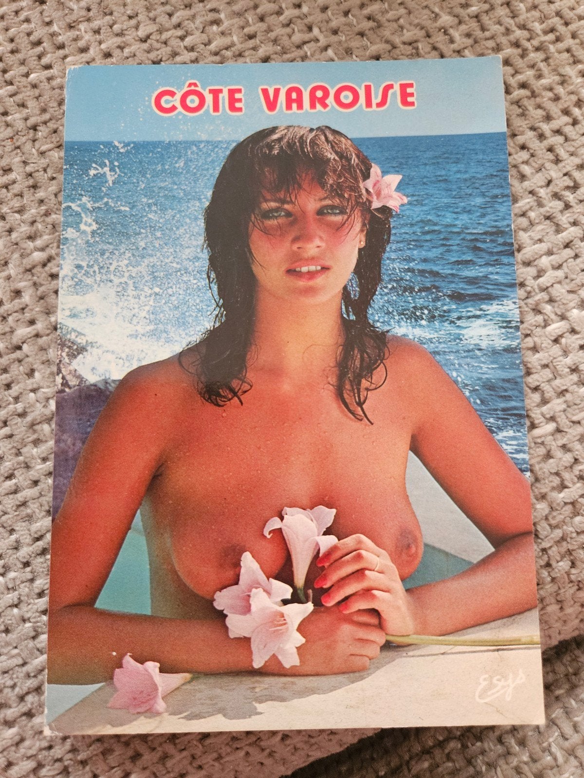 Bloot dame vintage Côte Varoise - Naaktmodel, Ophalen of Verzenden