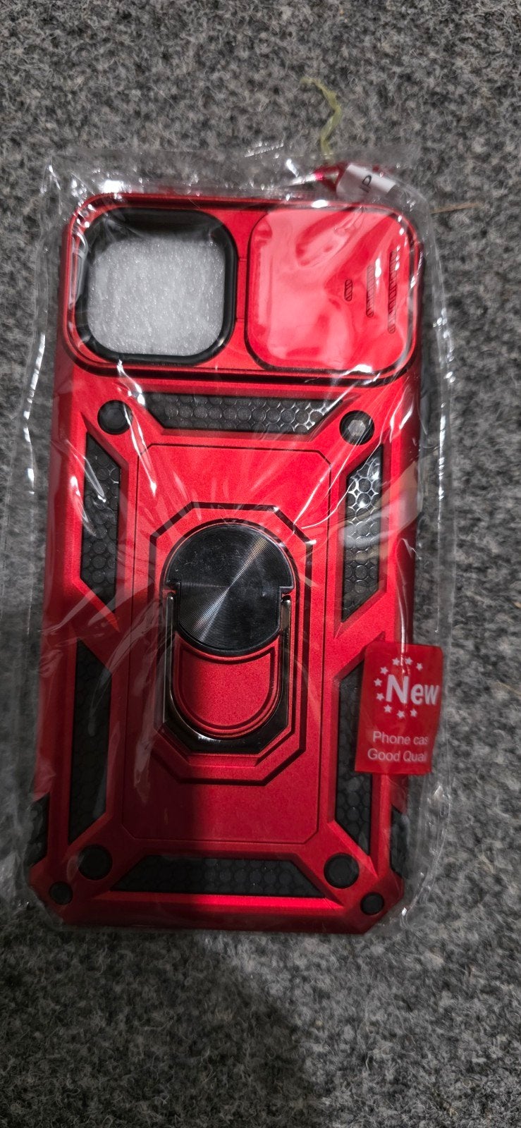 Rode stevige telefoonhoes met ringhouder – Nieuw, Nieuw, Ophalen of Verzenden