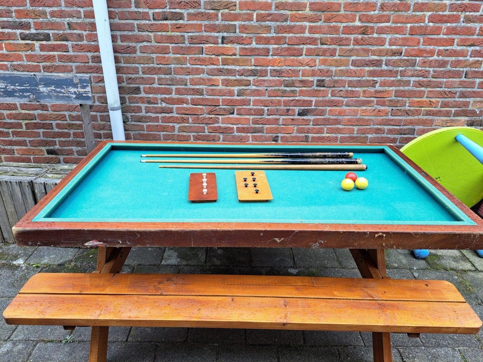 Biljardtafel, Ophalen, Biljarttafel