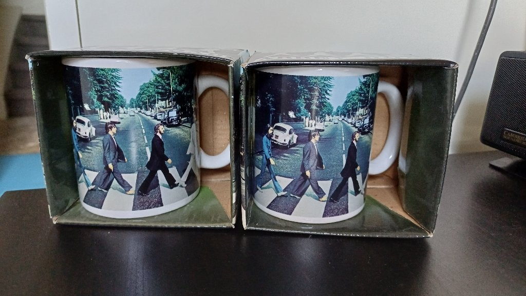Beatles Abbey Road bekers, Verzenden, Nieuw in verpakking, Pop, Overige typen