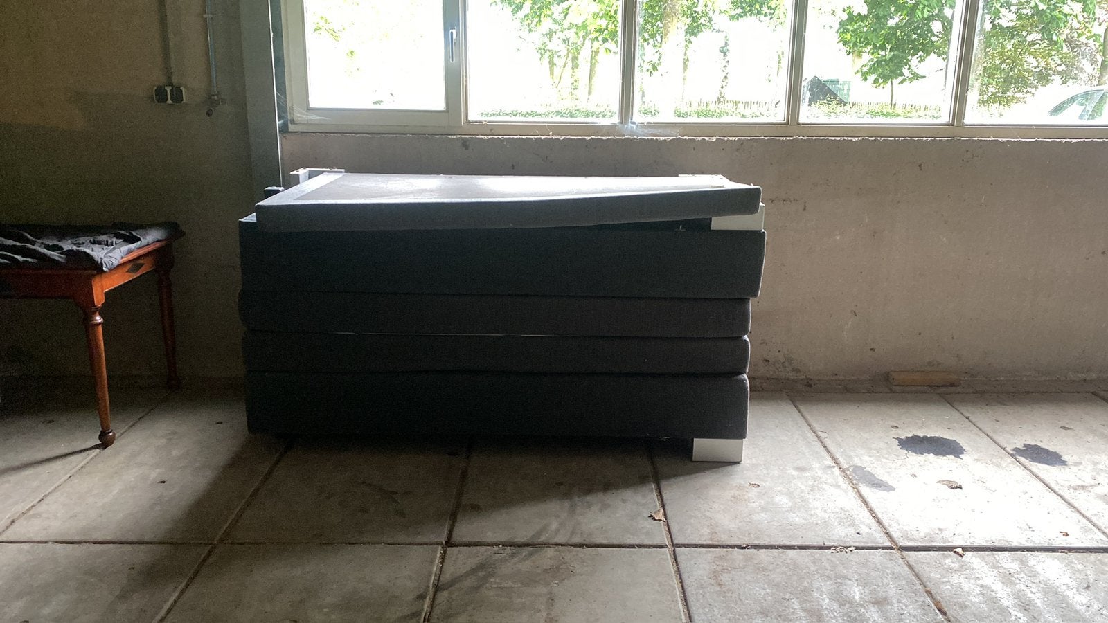 Boxspring bed 180 breed, Ophalen of Verzenden, Gebruikt, 200 cm of meer, 125 cm of meer