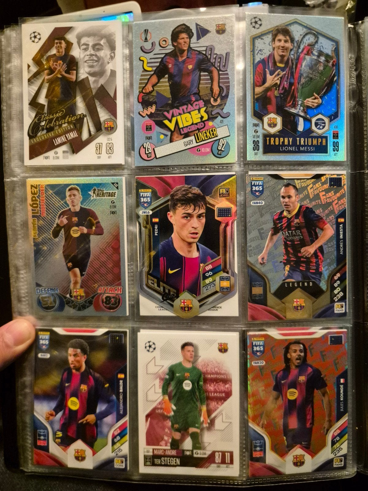 Topps Match Attax football kaarten Barcelona, Real Madrid, Ophalen, Nieuw, Meerdere kaarten, Foil