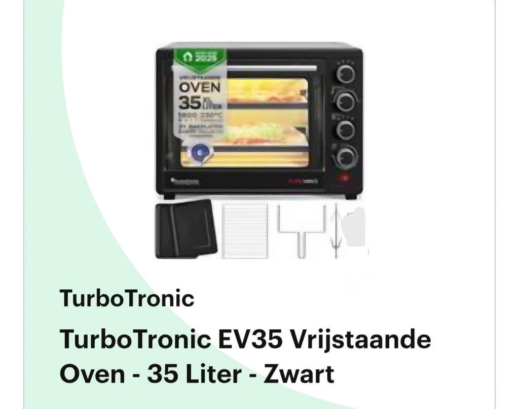 Te koop Turbo-Tronic oven 35 L, Witgoed en Apparatuur, Ovens, Ophalen, Minder dan 45 cm