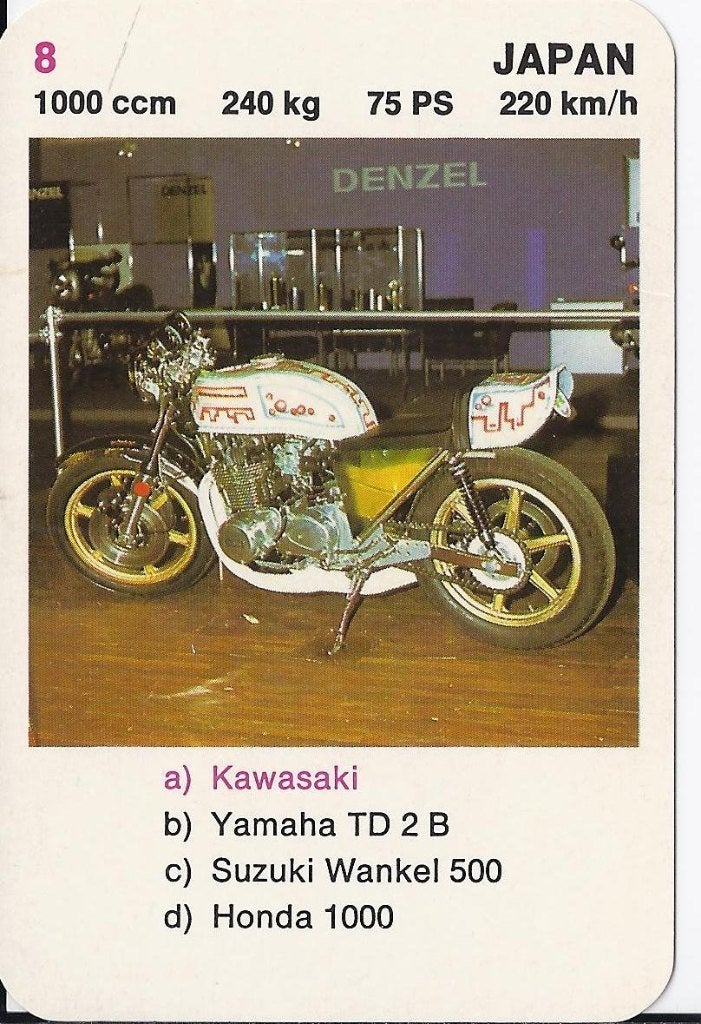 Kw2086 motorkaartje kawasaki, Ophalen of Verzenden, Zo goed als nieuw, Motoren