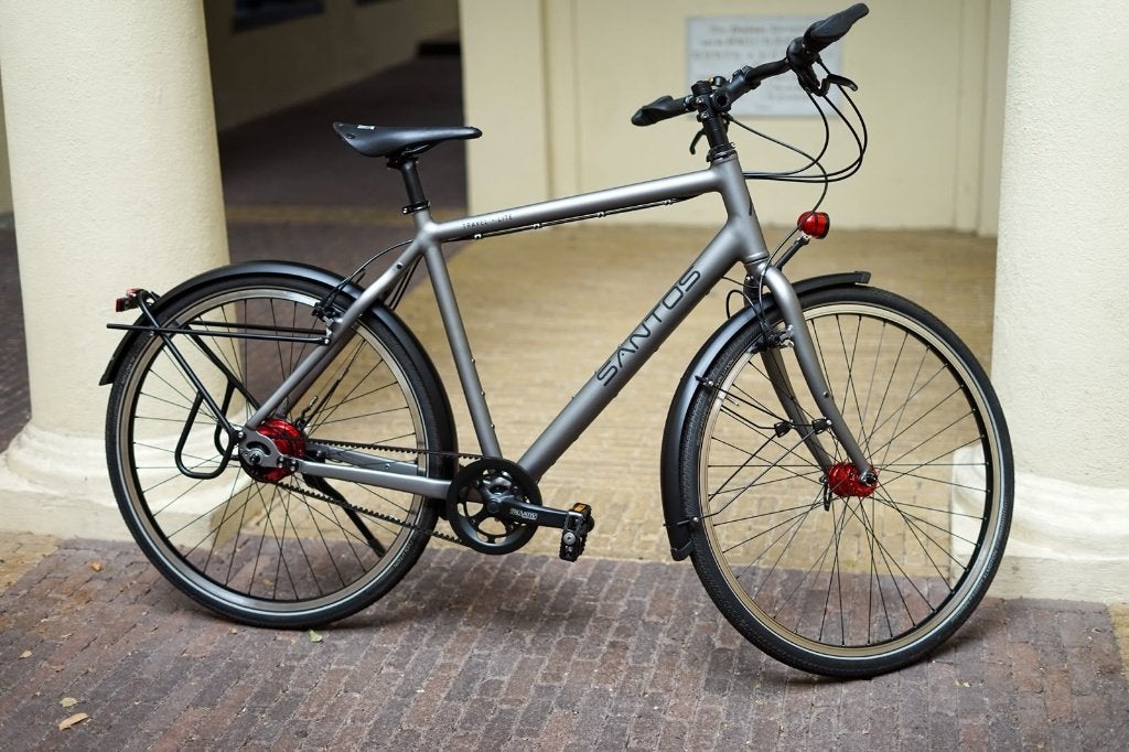 Santos Travel Lite Space Grey Matte, Fietsen en Brommers, 28 inch, 10 tot 15 versnellingen, Velgrem, Nieuw