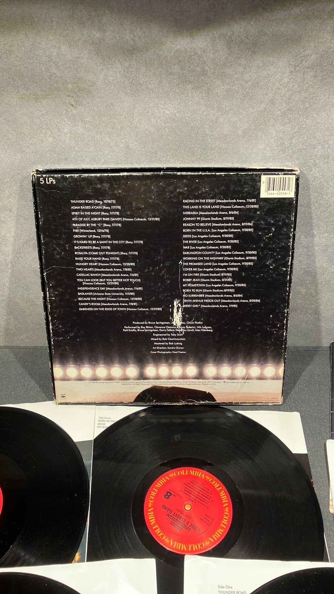 Bruce Springsteen & The E Street Band - Live /1975–85, Cd's en Dvd's, Boxset, Gebruikt, Originele persing, Ophalen of Verzenden