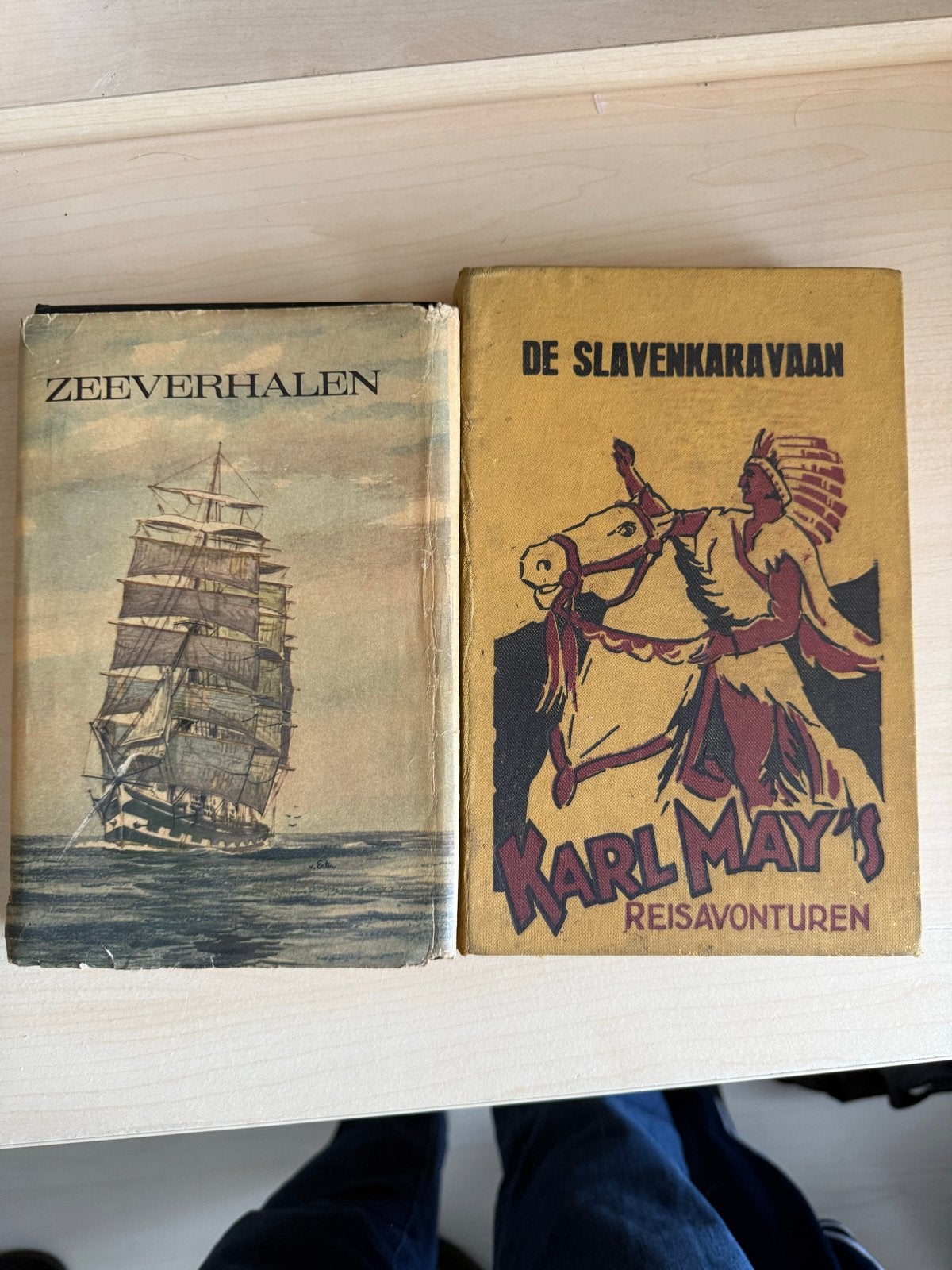 Vintage Boeken: Zeeverhalen & Karl May's Reisavonturen, Boeken, Ophalen, Gelezen