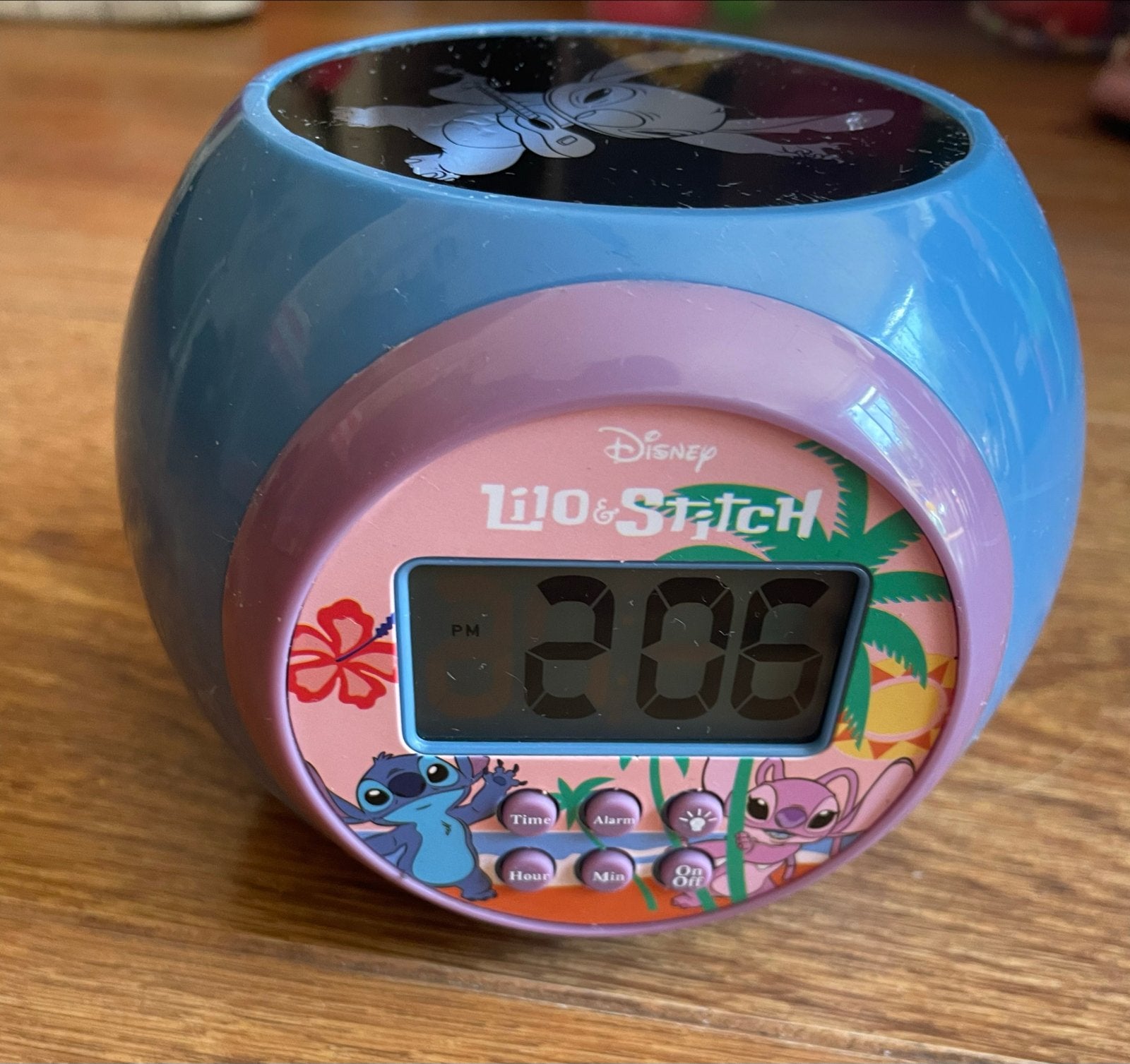 Disney Lilo & Stitch Wekker met Projector - Digitaal, Ophalen of Verzenden, Zo goed als nieuw, Digitaal