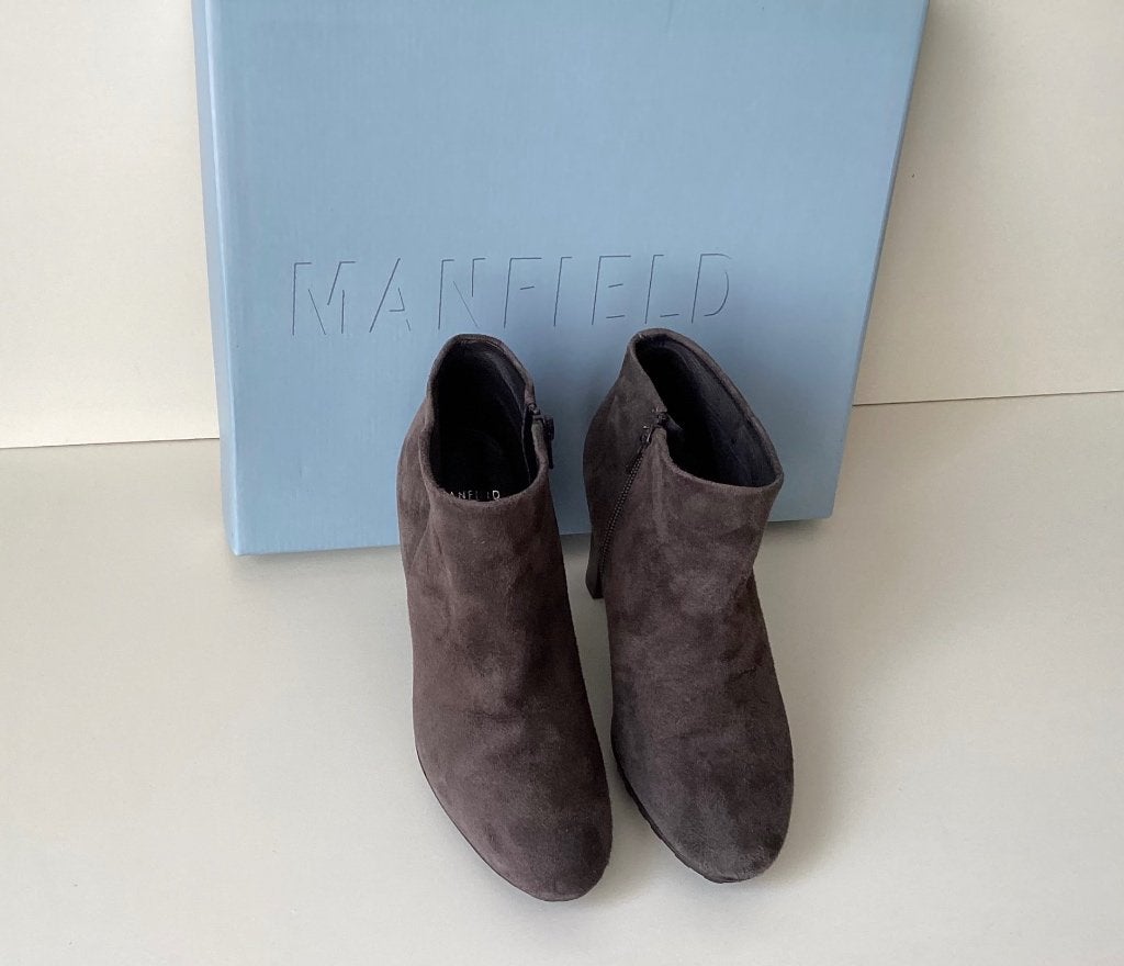 Nieuwe MANFIELD Suède Pumps / Laarzen mt 36, Ophalen, Bruin, Lage of Enkellaarzen, Nieuw