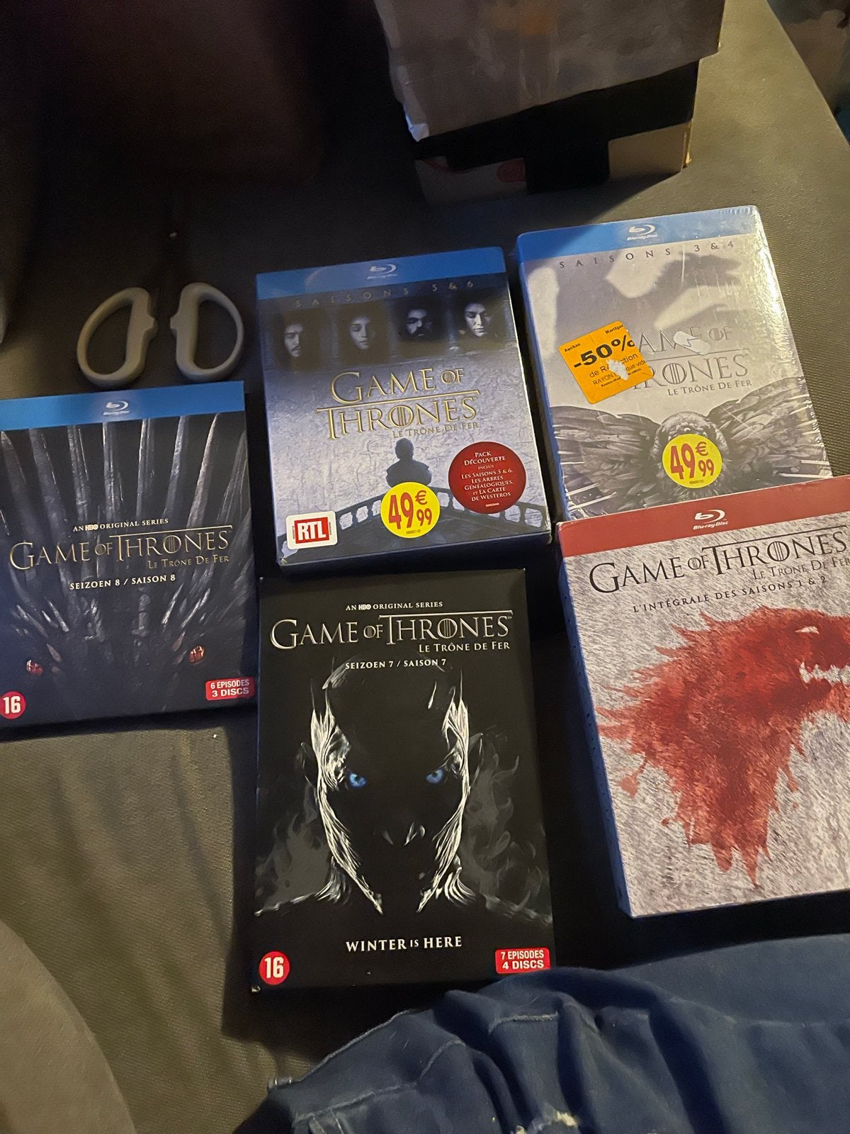 Game of Thrones Blu-ray Collectie - Seizoenen 1-8, Cd's en Dvd's, Dvd's | Tv en Series, Vanaf 16 jaar, Nederlands, Science Fiction en Fantasy