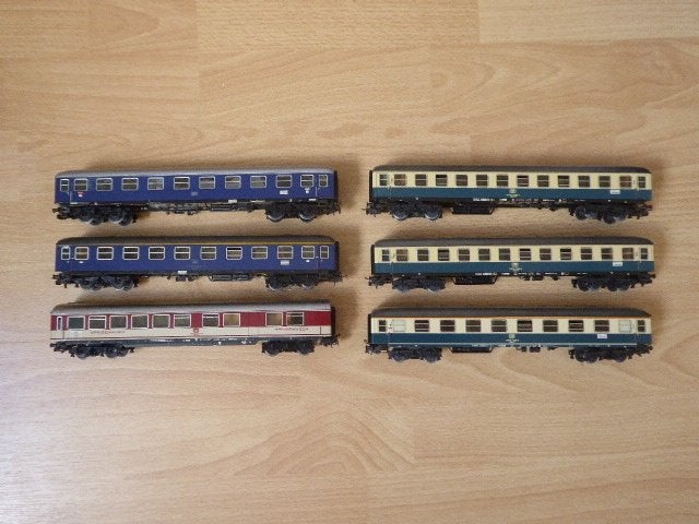Marklin blikken rijtuigen van de DB, Hobby en Vrije tijd, Wisselstroom, Gebruikt, Wagon, Ophalen of Verzenden