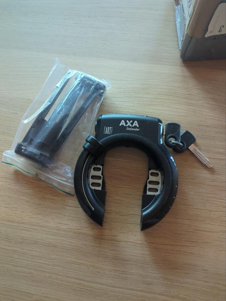 AXA Defender Ringslot + flexmount - Nieuw in verpakking, Ophalen of Verzenden, Nieuw, Ringslot