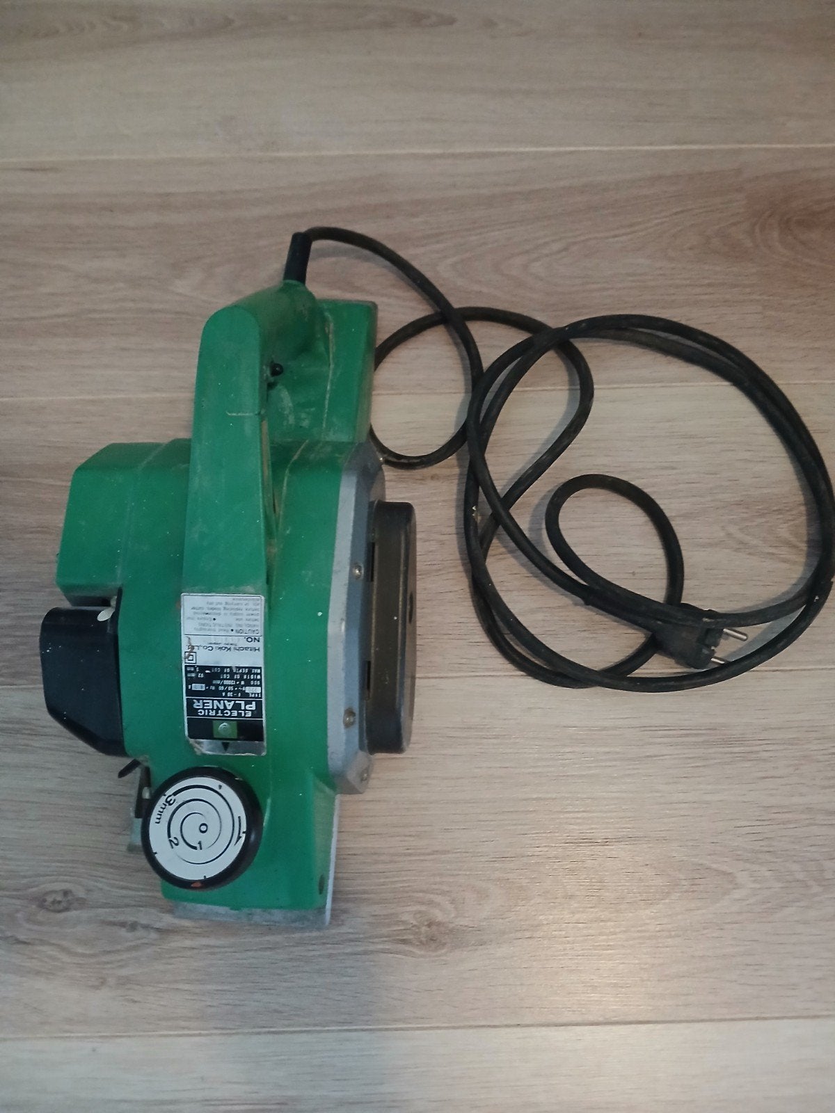 Hitachi Koki Co. Ltd. elektrische schaafmachine, Ophalen of Verzenden, Gebruikt, Overige typen, Overige merken