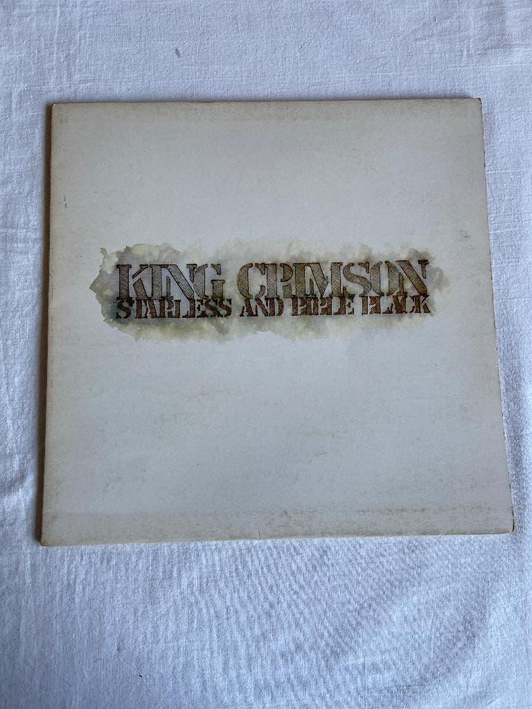 king crimsonson - starless and bubble black, Verzenden, Gebruikt, 12 inch