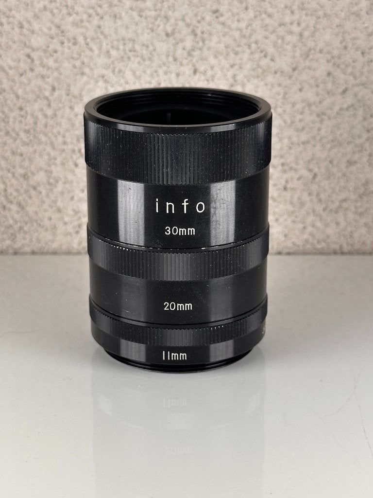 Info tussenringen set (11mm, 20mm en 30mm, M42-vatting), Audio, Tv en Foto, Fotografie | Lenzen en Objectieven, Zo goed als nieuw
