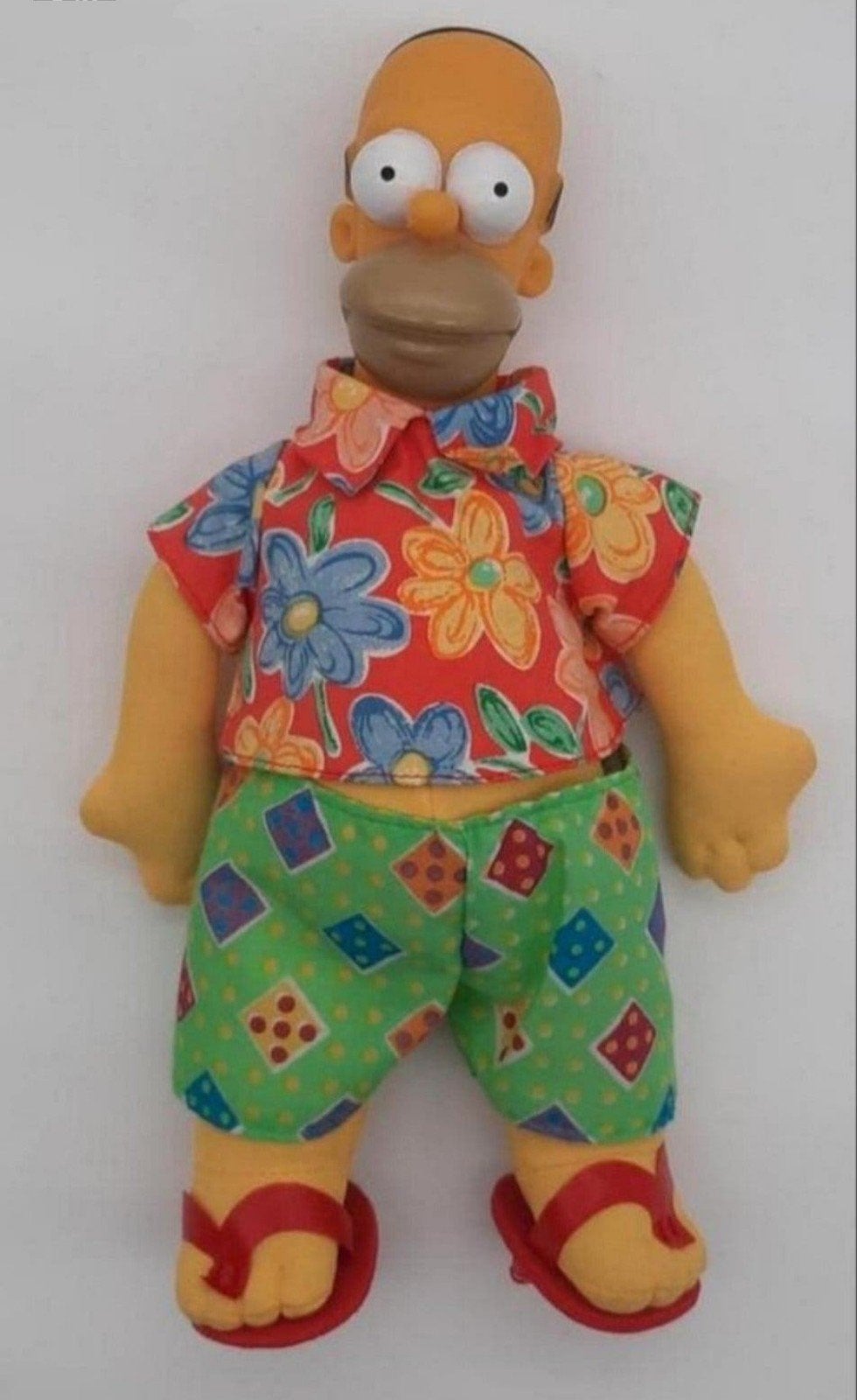 The Simpsons Homer Simpson pop in zomerse outfit 1998, Ophalen of Verzenden, Gebruikt, Overige typen, Middelgroot (20 tot 80 cm)