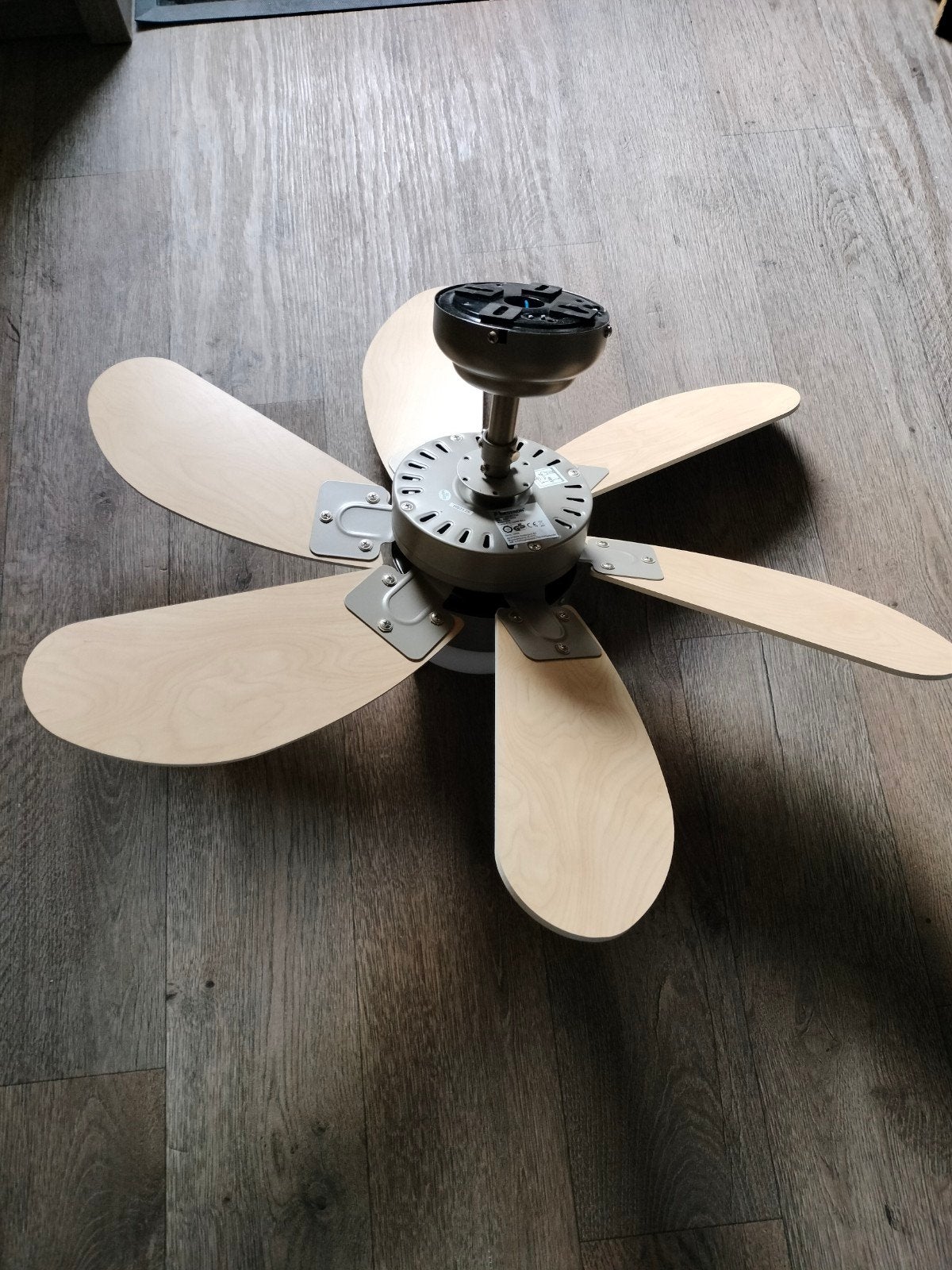 plafond ventilator met verlichting, Ophalen, Zo goed als nieuw, Plafondventilator
