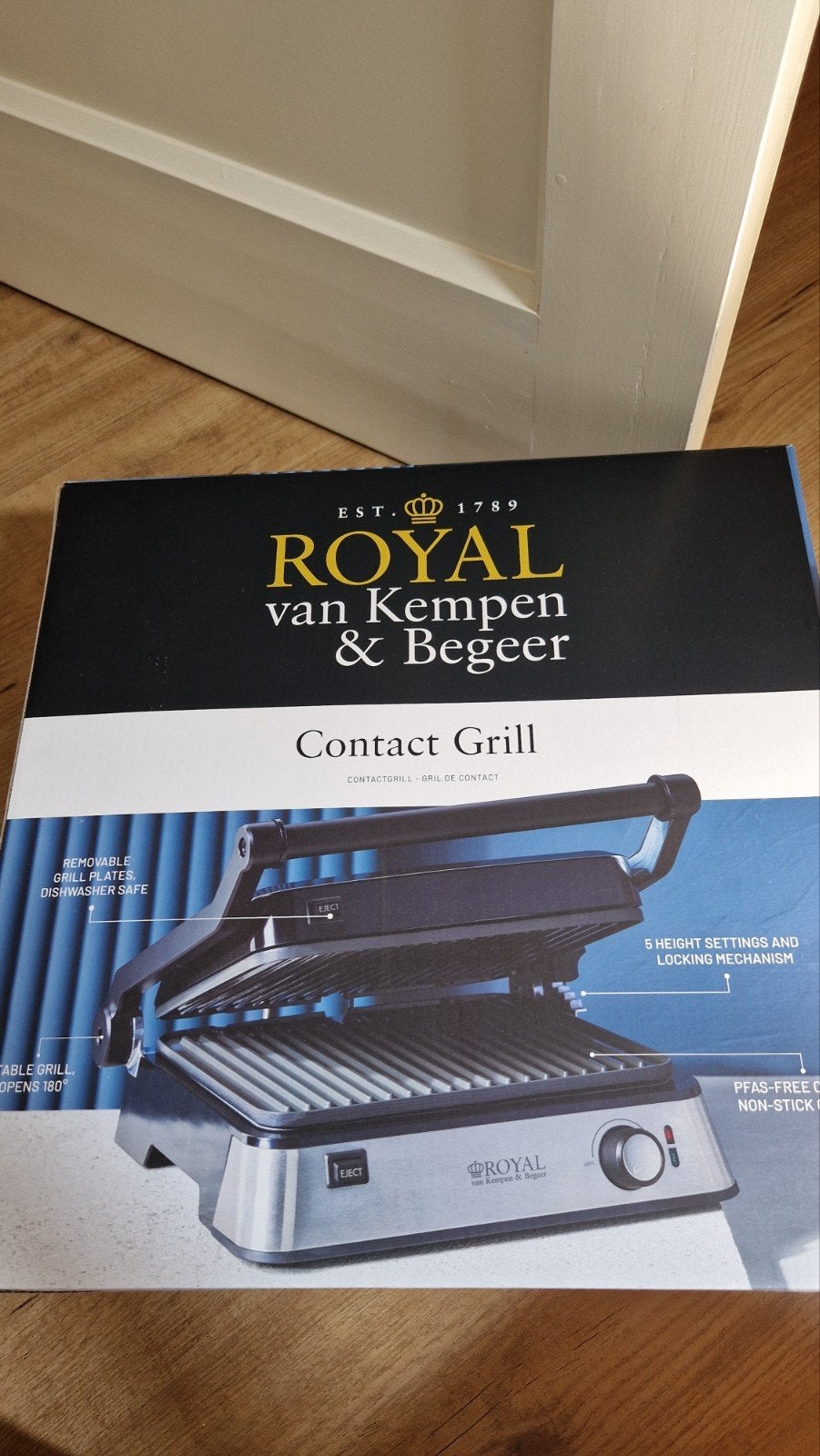 Van Kempen en begeer contactgrill, nieuw in doos, Witgoed en Apparatuur, Ophalen of Verzenden, Nieuw