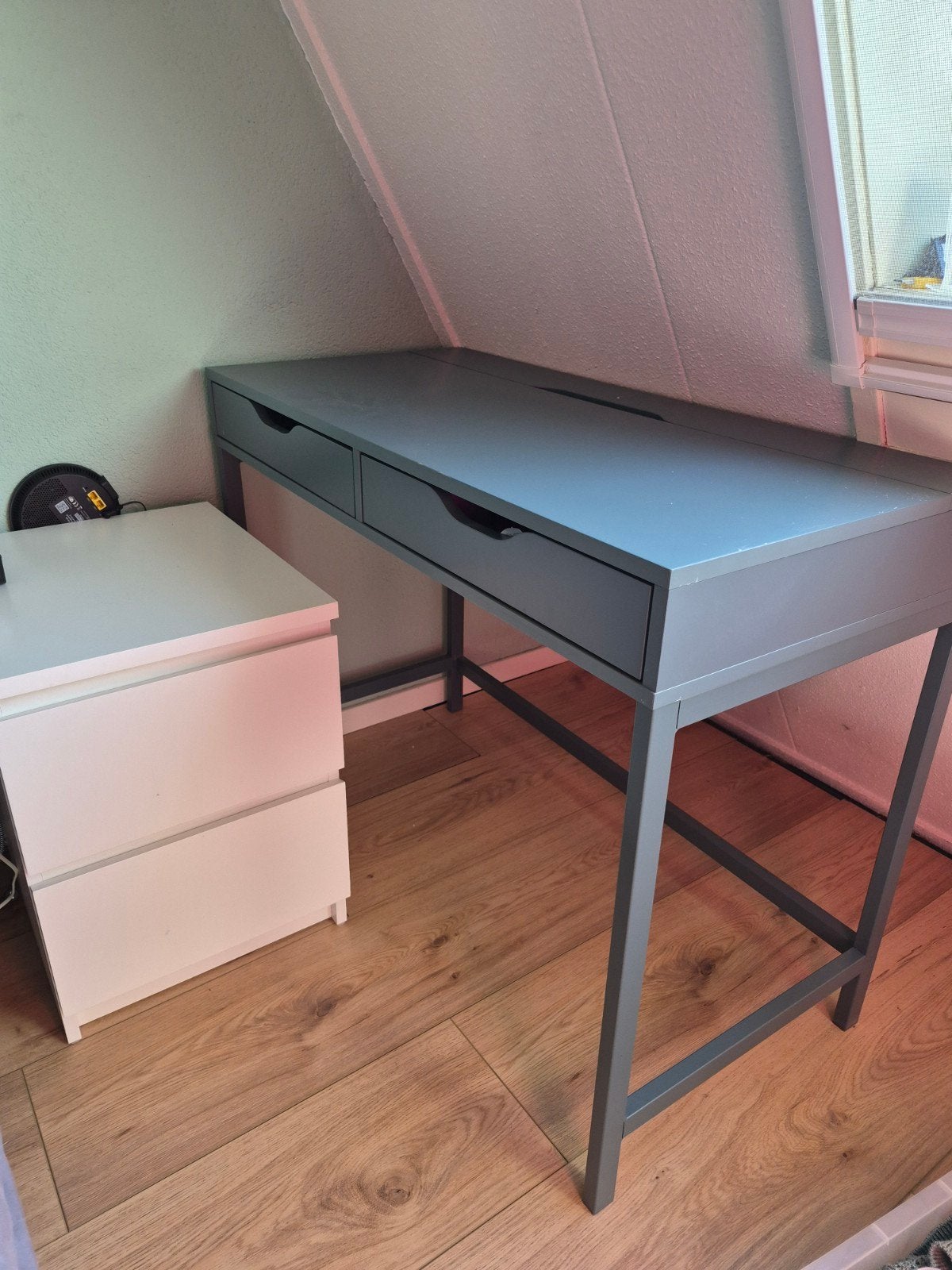Alex bureau Ikea, Ophalen, Groen, Gebruikt, Spaanplaat of MDF