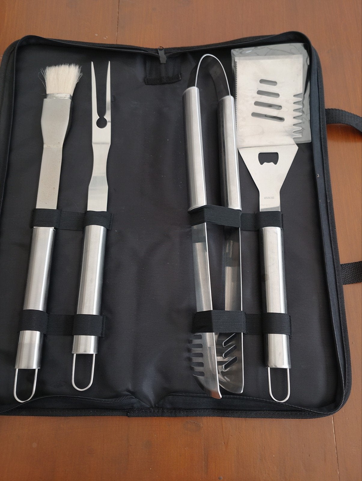 Barbecue en BBQ gereedschap set, Ophalen of Verzenden, Gebruikt