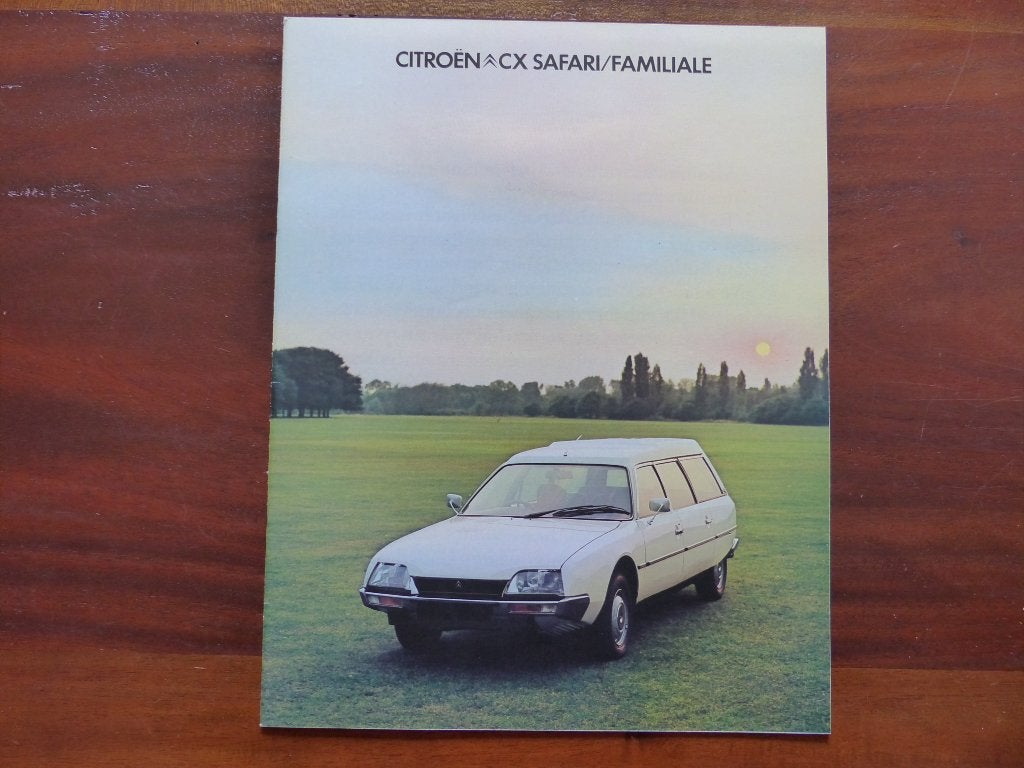 Citroën CX Safari en Familiale 1978 brochure UK, Verzenden, Zo goed als nieuw, Citroën