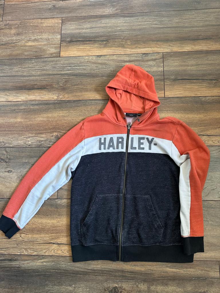 Harley Davidson Vest Maat L - Met vlek bij de kraag, Ophalen of Verzenden, Gedragen, Maat 52/54 (L), Oranje