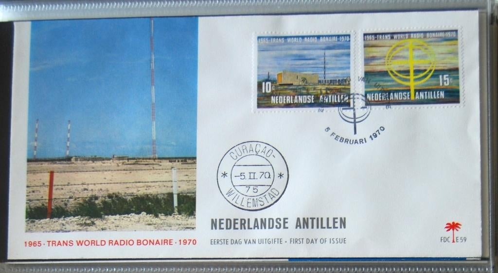 Nederlandse Antillen 1e dag enveloppen E59 t/m E73., Ophalen of Verzenden, Onbeschreven, Rest van de wereld