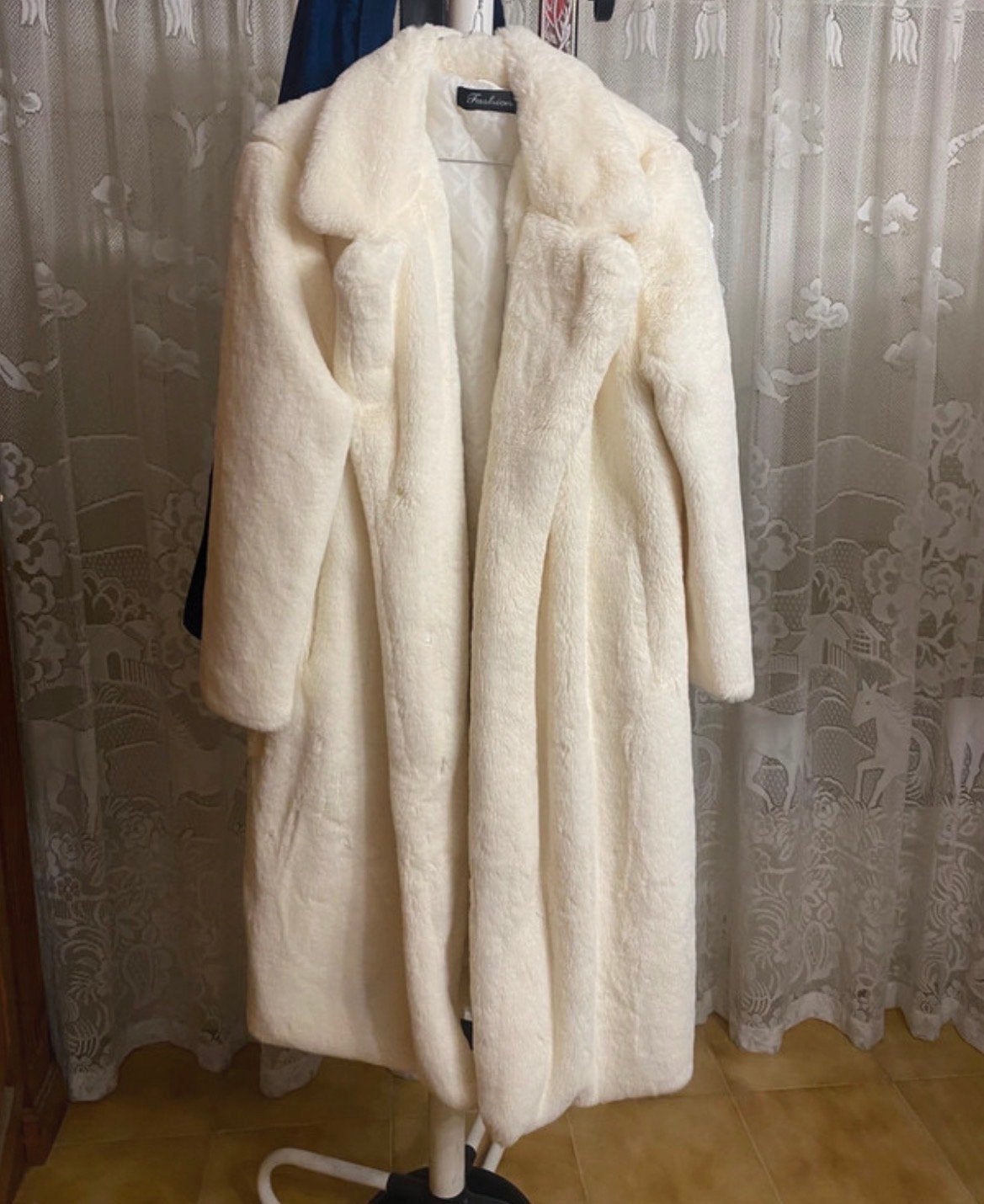 Witte Faux Fur Jas - Zo goed als nieuw, Ophalen of Verzenden, Zo goed als nieuw, Maat 34 (XS) of kleiner, Wit