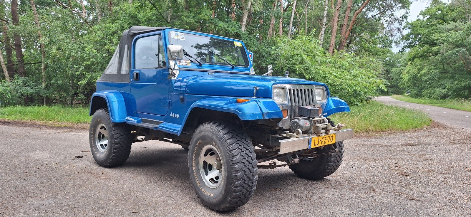 Jeep Wrangler 4.0 1991, Auto's, 183 pk, Blauw, Handgeschakeld, Particulier