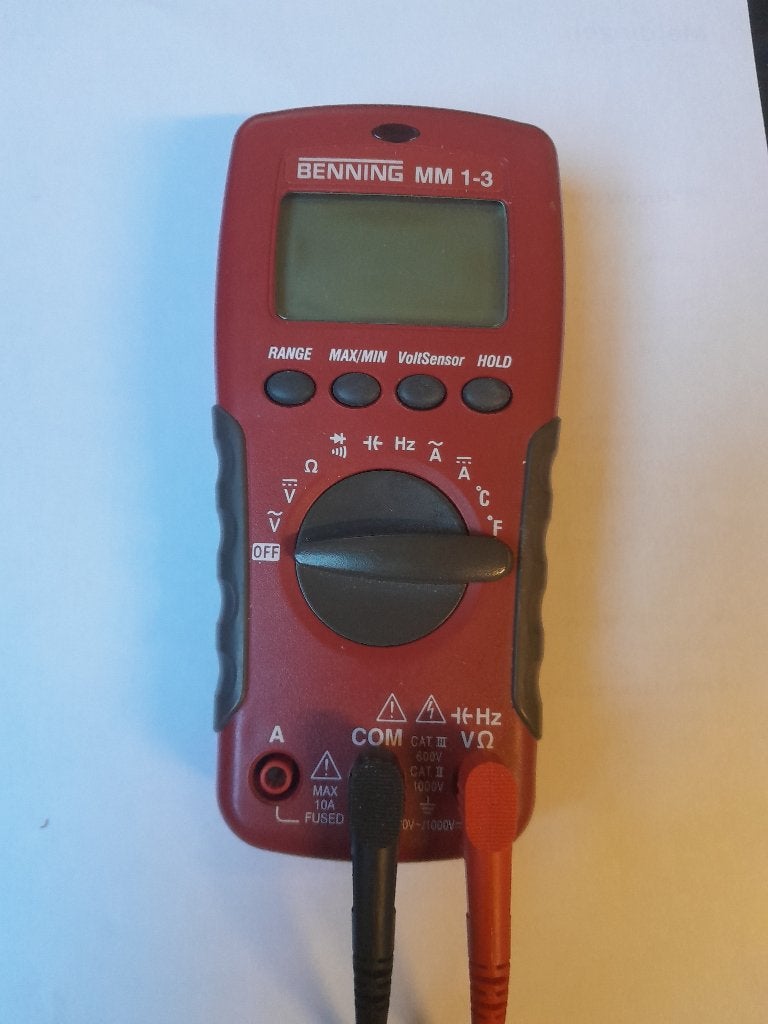 Benning multimeter MM1-3, Doe-het-zelf en Verbouw, Ophalen of Verzenden, Zo goed als nieuw, Multimeter