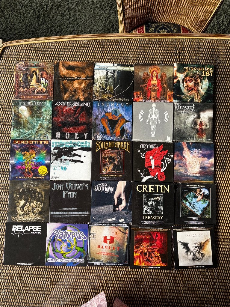 Collectie Metal Promo albums - 185 stuks - Goede staat, Ophalen of Verzenden, Gebruikt, Album, Promo