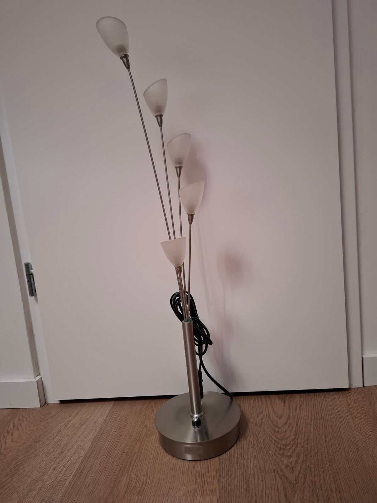 Tafellamp Jan des Bouvrie - Vintage Design lamp glas rvs, Huis en Inrichting, Gebruikt, Overige merken, Met schakelaar, Overige fittingen