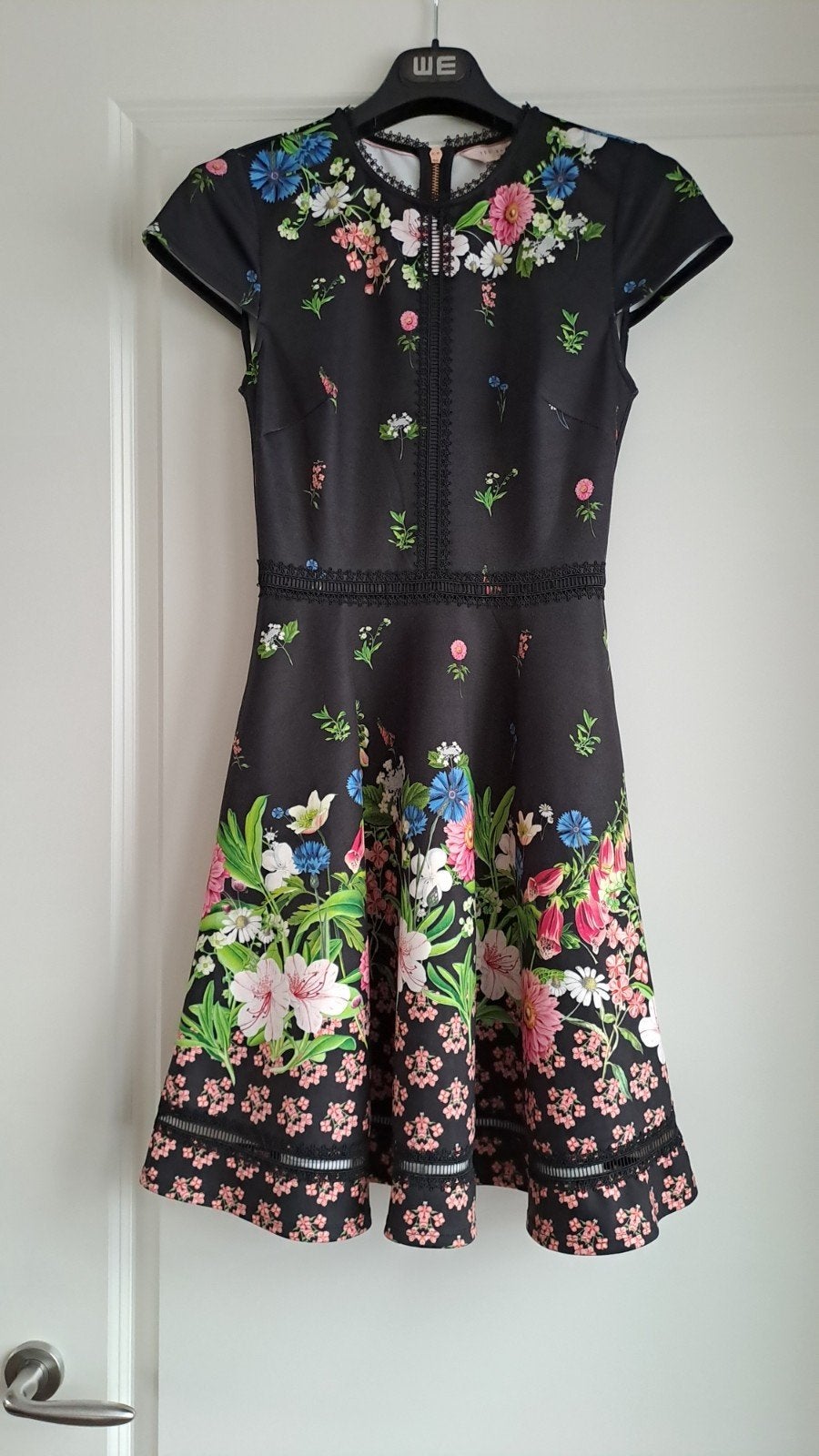 Ted Baker Dames Jurk - Bloemenprint - Maat XS, Meerkleurig, Ophalen of Verzenden, Zo goed als nieuw, Maat 34 (XS) of kleiner