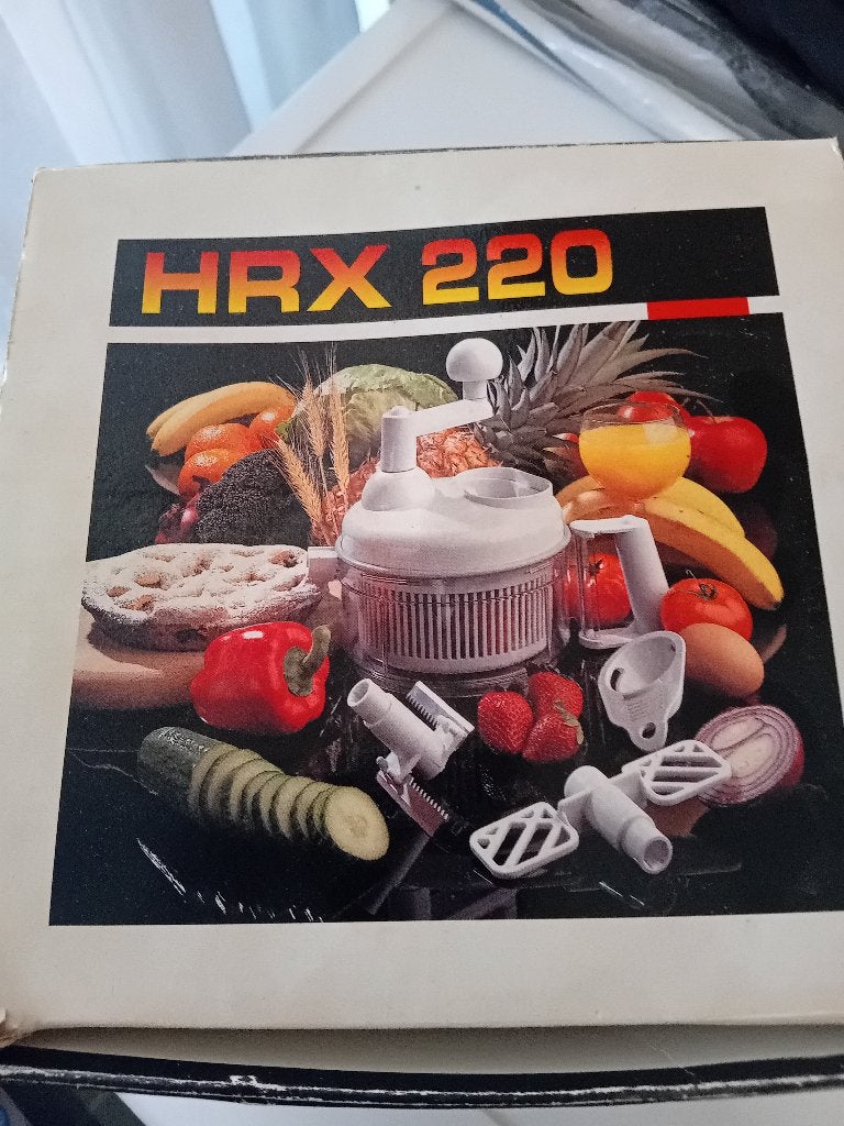 HRX 220 Keukenmachine - Multifunctionele Handmatige Hakker, Overige typen, Kunststof, Ophalen of Verzenden, Zo goed als nieuw