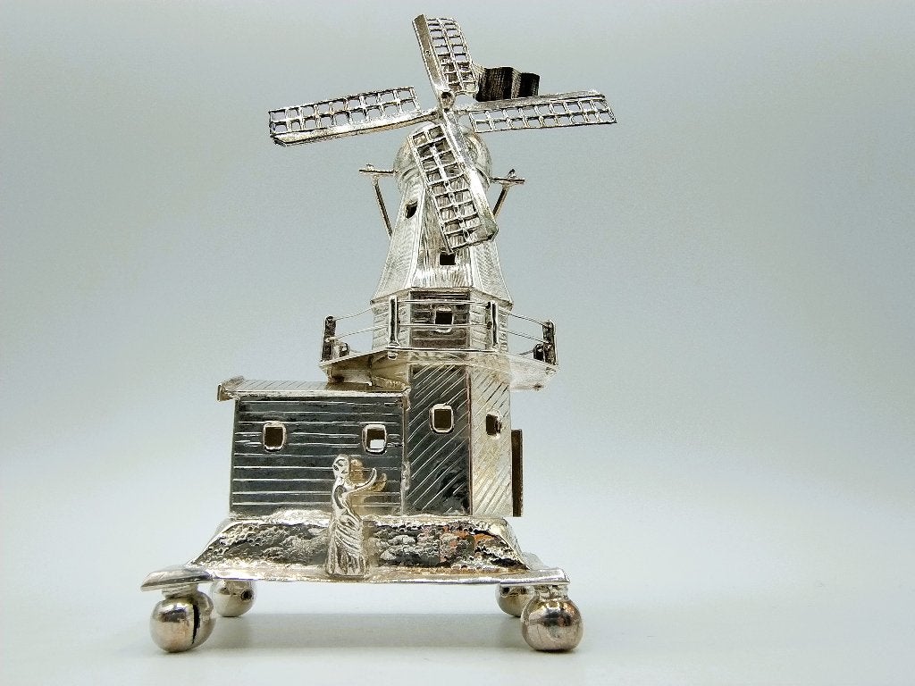 Miniatuur molen, besamimhouder, J. Verhoogt, Hoorn, 1908