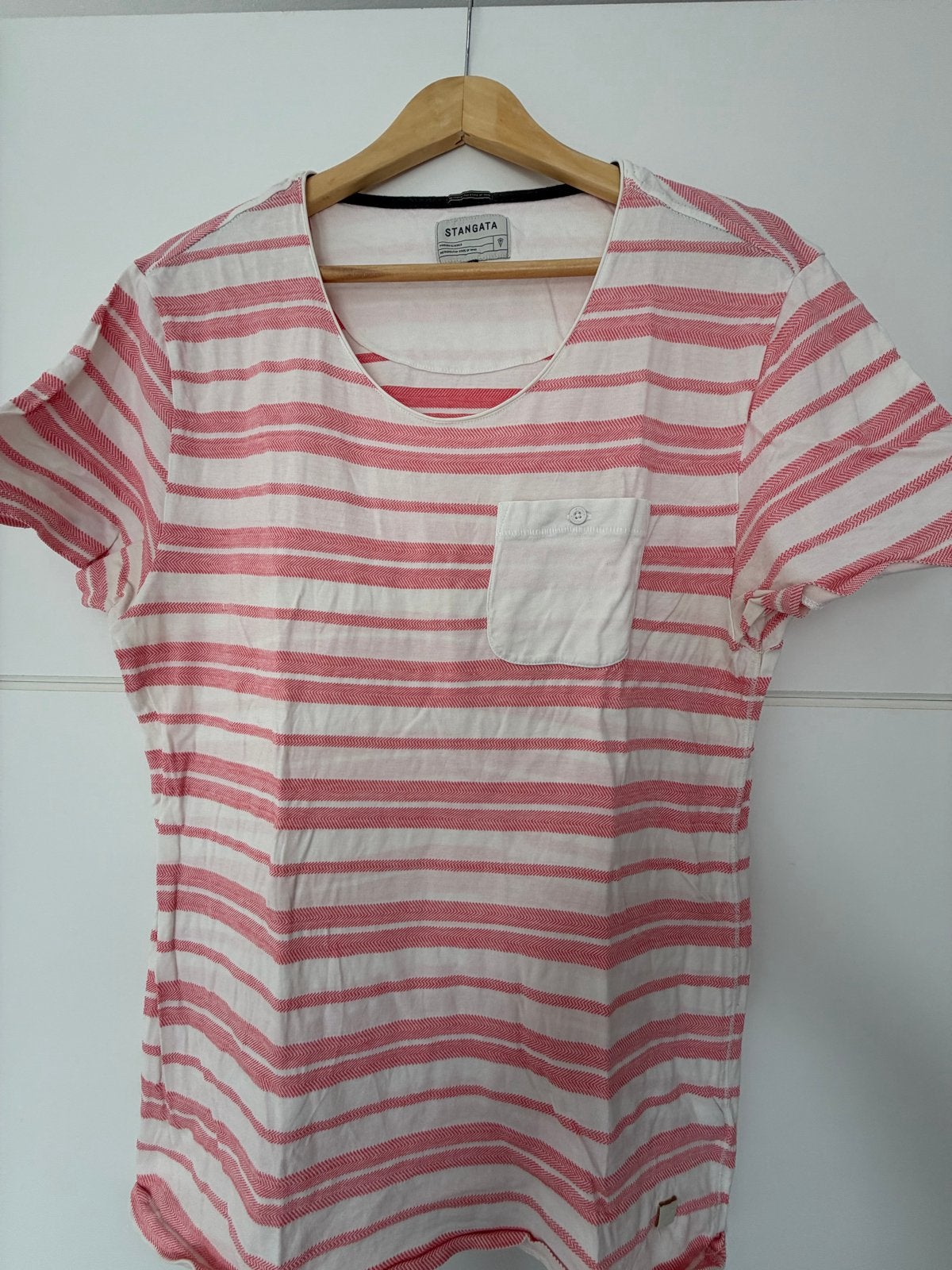 Stangata T-shirt rood/wit gestreept XL, Ophalen of Verzenden, Zo goed als nieuw, Maat 56/58 (XL), Roze
